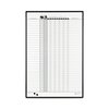 Quartet Magnetic Employee In/Out Board, Porcelain, 24 x 36, Gray/Black Aluminum Frame 783G